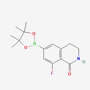 8-Fluoro-6-(4,4,5,5-tetramethyl-1,3,2-dioxaborolan-2-yl)-3,4-dihydroisoquinolin-1(2H)-one