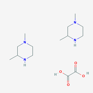 1,3-Dimethylpiperazine;oxalic acid