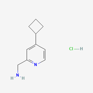 (4-Cyclobutylpyridin-2-yl)methanamine hydrochloride