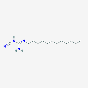 molecular formula C14H28N4 B14081130 1-Cyano-2-dodecylguanidine CAS No. 60852-93-9