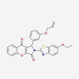 2-(6-Ethoxy-1,3-benzothiazol-2-yl)-1-[3-(prop-2-en-1-yloxy)phenyl]-1,2-dihydrochromeno[2,3-c]pyrrole-3,9-dione