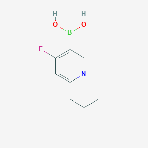 (4-Fluoro-6-isobutylpyridin-3-yl)boronic acid