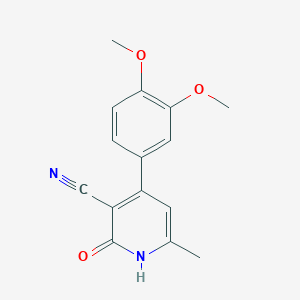 4-(3,4-Dimethoxyphenyl)-2-hydroxy-6-methylpyridine-3-carbonitrile