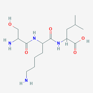 2-[[6-Amino-2-[(2-amino-3-hydroxypropanoyl)amino]hexanoyl]amino]-4-methylpentanoic acid