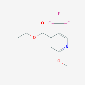 molecular formula C10H10F3NO3 B1408116 Ethyl 2-methoxy-5-(trifluoromethyl)isonicotinate CAS No. 1227604-37-6