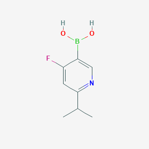 molecular formula C8H11BFNO2 B14081160 (4-Fluoro-6-isopropylpyridin-3-yl)boronic acid 