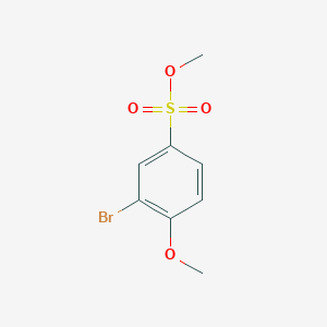 molecular formula C8H9BrO4S B1408117 3-溴-4-甲氧基苯磺酸甲酯 CAS No. 363587-94-4