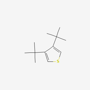 molecular formula C12H20S B14081170 3,4-Ditert-butylthiophene CAS No. 22808-03-3