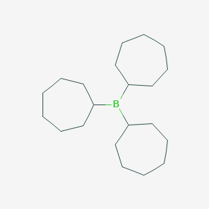 molecular formula C21H39B B14081172 Tricycloheptylborane CAS No. 102444-65-5