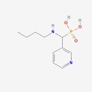 molecular formula C10H17N2O3P B14081176 [(Butylamino)(pyridin-3-yl)methyl]phosphonic acid CAS No. 101508-72-9