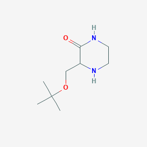 3-[(2-Methylpropan-2-yl)oxymethyl]piperazin-2-one