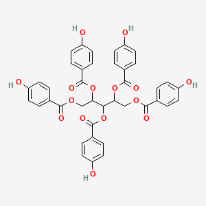 2,3,4,5-Tetrakis[(4-hydroxybenzoyl)oxy]pentyl 4-hydroxybenzoate