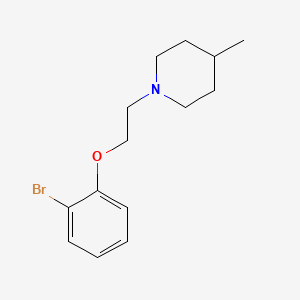 molecular formula C14H20BrNO B1408122 1-(2-(2-Bromophenoxy)ethyl)-4-methylpiperidine CAS No. 401482-31-3