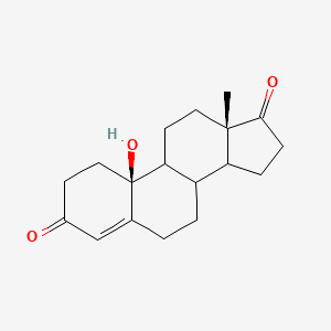 molecular formula C18H24O3 B14081226 (10S,13S)-10-Hydroxy-13-methyl-2,6,7,8,9,11,12,14,15,16-decahydro-1H-cyclopenta[a]phenanthrene-3,17-dione 