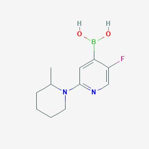 (5-Fluoro-2-(2-methylpiperidin-1-yl)pyridin-4-yl)boronic acid