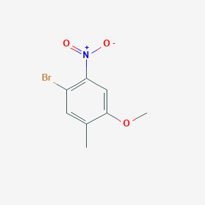 molecular formula C8H8BrNO3 B14081253 1-Bromo-4-methoxy-5-methyl-2-nitrobenzene 