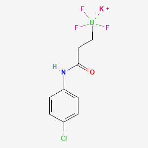molecular formula C9H9BClF3KNO B1408126 （3-((4-氯苯基)氨基)-3-氧代丙基）三氟硼酸钾 CAS No. 1705578-12-6