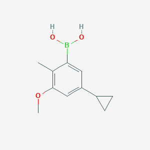 (5-Cyclopropyl-3-methoxy-2-methylphenyl)boronic acid