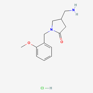 (4R)-4-(aminomethyl)-1-[(2-methoxyphenyl)methyl]pyrrolidin-2-one