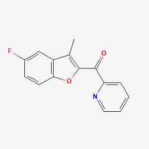 (5-Fluoro-3-methylbenzofuran-2-yl)(pyridin-2-yl)methanone