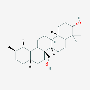 molecular formula C30H50O2 B14081339 (3S,6aR,6bR,8aR,11R,12S,14bR)-6b-(hydroxymethyl)-4,4,6a,8a,11,12,14b-heptamethyl-2,3,4a,5,6,7,8,9,10,11,12,12a,14,14a-tetradecahydro-1H-picen-3-ol 