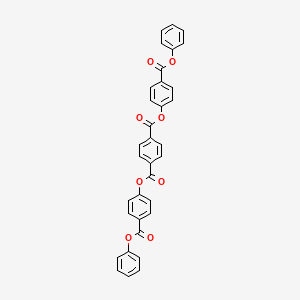 molecular formula C34H22O8 B14081364 Bis[4-(phenoxycarbonyl)phenyl] benzene-1,4-dicarboxylate CAS No. 100853-51-8