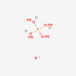 molecular formula H3KO4P B14081369 Potassium dihydrogen phosphate (18O4, 95%) 