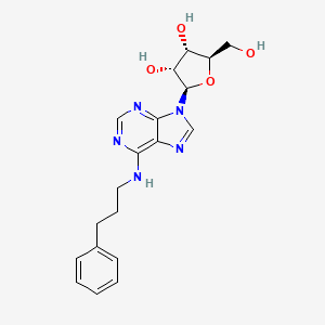 molecular formula C19H23N5O4 B14081372 N-(3-Phenylpropyl)adenosine 