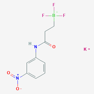 molecular formula C9H9BF3KN2O3 B1408138 三氟(3-((3-硝基苯基)氨基)-3-氧代丙基)硼酸钾 CAS No. 1705578-38-6