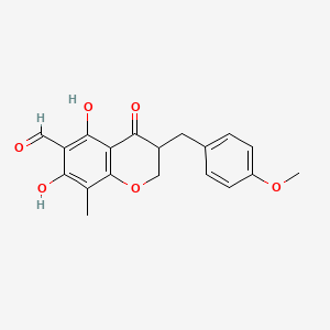 molecular formula C19H18O6 B14081386 6-Formyl-isoophiopogonanone B 