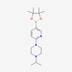 1-Isopropyl-4-(5-(4,4,5,5-tetramethyl-1,3,2-dioxaborolan-2-yl)pyridin-2-yl)piperazine