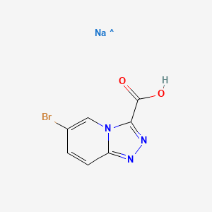 6-Bromo-[1,2,4]triazolo[4,3-a]pyridine-3-carboxylic acid;sodium salt