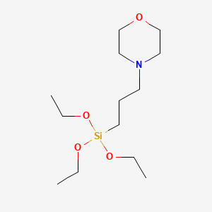 molecular formula C13H29NO4Si B14081410 4-[3-(Triethoxysilyl)propyl]morpholine CAS No. 67601-83-6