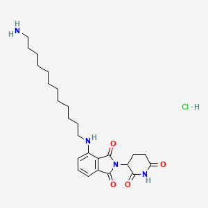 Pomalidomide-C12-NH2 (hydrochloride)