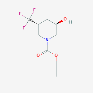 tert-Butyl (3R,5R)-3-hydroxy-5-(trifluoromethyl)piperidine-1-carboxylate