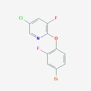 2-(4-Bromo-2-fluorophenoxy)-5-chloro-3-fluoropyridine