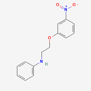 molecular formula C14H14N2O3 B14081451 N-[2-(3-Nitrophenoxy)ethyl]aniline CAS No. 68157-89-1