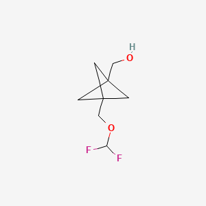 [3-(Difluoromethoxymethyl)-1-bicyclo[1.1.1]pentanyl]methanol