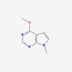 molecular formula C8H9N3O B1408147 4-甲氧基-7-甲基-7H-吡咯并[2,3-d]嘧啶 CAS No. 1644602-67-4