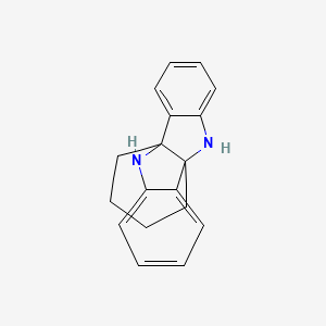 molecular formula C18H18N2 B14081478 8,16-Diazapentacyclo[7.7.4.0^{1,9}.0^{2,7}.0^{10,15}]icosa-2,4,6,10(15),11,13-hexaene 