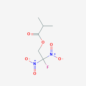 2-Fluoro-2,2-dinitroethyl 2-methylpropanoate