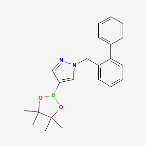 1-[(2-Phenylphenyl)methyl]-4-(4,4,5,5-tetramethyl-1,3,2-dioxaborolan-2-yl)pyrazole