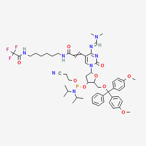 molecular formula C53H68F3N8O9P B14081489 Amino-modifier-C 6-DC cep 