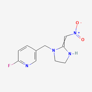 2-Fluoro-5-{[2-(nitromethylidene)imidazolidin-1-yl]methyl}pyridine