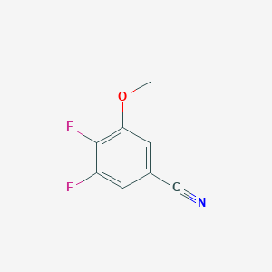 molecular formula C8H5F2NO B1408150 3,4-Difluoro-5-methoxybenzonitrile CAS No. 1262552-14-6