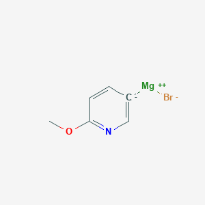 molecular formula C6H6BrMgNO B1408151 (6-Methoxypyridin-3-yl)magnesium bromide CAS No. 1341189-34-1