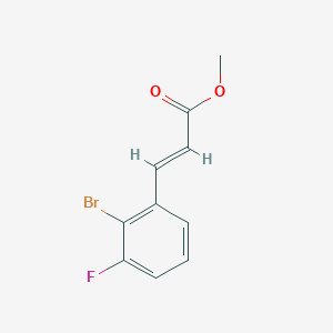 methyl (2E)-3-(2-bromo-3-fluorophenyl)prop-2-enoate