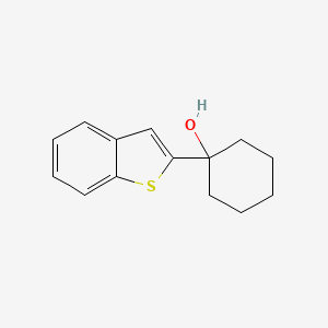 molecular formula C14H16OS B14081530 Cyclohexanol, 1-benzo[b]thien-2-yl- CAS No. 6774-43-2