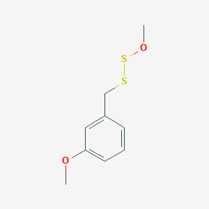 molecular formula C9H12O2S2 B14081571 1-Methoxy-2-(3-methoxybenzyl)disulfane 