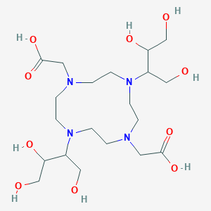 1,4,7,10-Tetraazacyclododecane-1,7-diacetic acid, 4,10-bis[2,3-dihydroxy-1-(hydroxymethyl)propyl]-